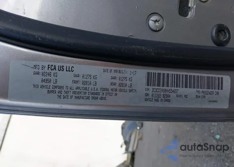 2017 Dodge Challenger Sxt z USA, uszkodzony, nr VIN 2C3CDZAG8HH554657